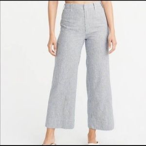 A&F Annie high rise wide leg crop pants